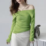 折り返しネックオフショル風トップス | Doux Belle  | 詳細画像13 