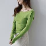 折り返しネックオフショル風トップス | Doux Belle  | 詳細画像15 