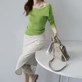 折り返しネックオフショル風トップス | Doux Belle  | 詳細画像16 