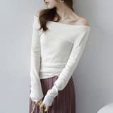 折り返しネックオフショル風トップス | Doux Belle  | 詳細画像17 