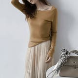 折り返しネックオフショル風トップス | Doux Belle  | 詳細画像5 