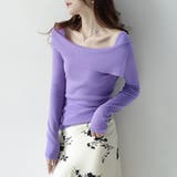 折り返しネックオフショル風トップス | Doux Belle  | 詳細画像8 