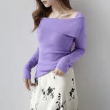 折り返しネックオフショル風トップス | Doux Belle  | 詳細画像9 