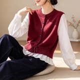 レイヤード風ドッキングブラウス レディース トップス | Doux Belle | 詳細画像22