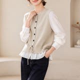 レイヤード風ドッキングブラウス レディース トップス | Doux Belle | 詳細画像9