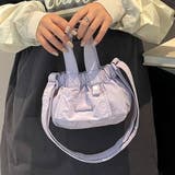 ラベンダー | ギャザーショルダーミニバッグ レディース カバン | Doux Belle 