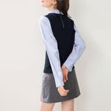 レイヤード風ケーブルドッキング長袖トップス レディース トップス | Doux Belle | 詳細画像6