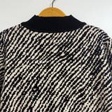 ゼブラ柄ジップアップ長袖ニットカーディガン レディース トップス | Doux Belle | 詳細画像14