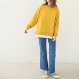 トレーナー レディース 長袖 ゆったり レイヤード風 モックネット | Doux Belle  | 詳細画像20 