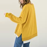 トレーナー レディース 長袖 ゆったり レイヤード風 モックネット | Doux Belle  | 詳細画像21 