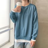 トレーナー レディース 長袖 ゆったり レイヤード風 モックネット | Doux Belle  | 詳細画像12 