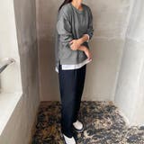 トレーナー レディース 長袖 ゆったり レイヤード風 モックネット | Doux Belle  | 詳細画像17 