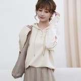 パーカー レディース 薄手 スウェット プルオーバー フード付き | Doux Belle  | 詳細画像16 