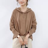 パーカー レディース 薄手 スウェット プルオーバー フード付き | Doux Belle  | 詳細画像7 