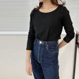 ブラック | Tシャツ カットソー トップス | Doux Belle 