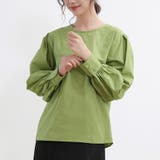 グリーン | ボリュームブラウス ブラウス トップス | Doux Belle 