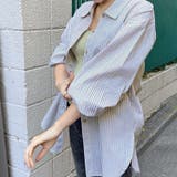 ストライプシャツ ロングシャツ シャツ | Doux Belle  | 詳細画像48 