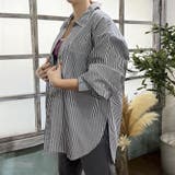 ストライプシャツ ロングシャツ シャツ | Doux Belle  | 詳細画像54 