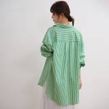ストライプシャツ ロングシャツ シャツ | Doux Belle  | 詳細画像9 