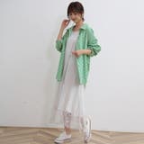 ストライプシャツ ロングシャツ シャツ | Doux Belle  | 詳細画像12 