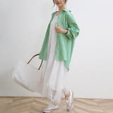 ストライプシャツ ロングシャツ シャツ | Doux Belle  | 詳細画像14 