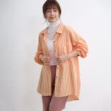 ストライプシャツ ロングシャツ シャツ | Doux Belle  | 詳細画像19 