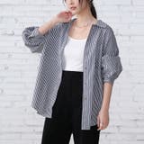 ストライプシャツ ロングシャツ シャツ | Doux Belle  | 詳細画像72 
