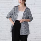 ストライプシャツ ロングシャツ シャツ | Doux Belle  | 詳細画像75 