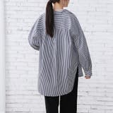 ストライプシャツ ロングシャツ シャツ | Doux Belle  | 詳細画像78 