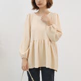 ベージュ | ブラウス カットソー トップス | Doux Belle 