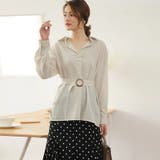 ベージュ | シャツ 秋 トップス | Doux Belle 