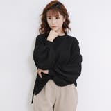 ブラック | 【新色入荷】ブラウス トップス レディース | Doux Belle 