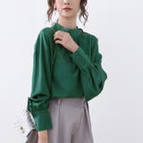 グリーン | ブラウス シャツ レディース | Doux Belle