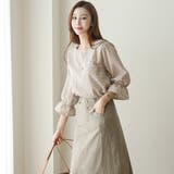 シャツ ブラウン レディース | Doux Belle  | 詳細画像5 