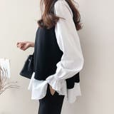 シャツセット 重ね着 ブラウス | Doux Belle  | 詳細画像8 