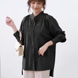 ブラック | シャツトップス レディース 長袖 | Doux Belle
