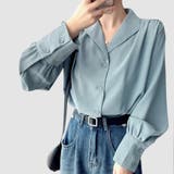 シャツ レディース トップス 長袖 ブラウス オーペンカラー | Doux Belle  | 詳細画像1 