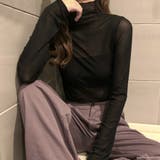 シースルートップス シアーシャツ レディース 長袖 tシャツ | Doux Belle | 詳細画像19