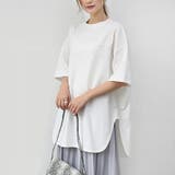 新作 tシャツ トップス クルーネック シンプル  無地 | Doux Belle  | 詳細画像1 