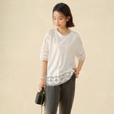 レース トップス トップス 可愛い カジュアル オフェス | Doux Belle  | 詳細画像36 