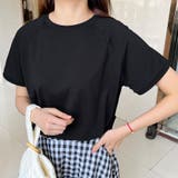 新作 トップス Ｔシャツ 半袖 tシャツ 無地 伸縮性 | Doux Belle  | 詳細画像25 