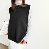 ブラック | ニットセーター タンクトップ レディース | Doux Belle 