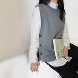 グレー | ニットセーター タンクトップ レディース | Doux Belle 