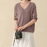 ダークモカ | サマーニット レディース 半袖 | Doux Belle 