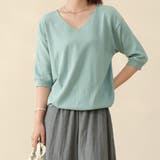 ミント | サマーニット レディース 半袖 | Doux Belle 