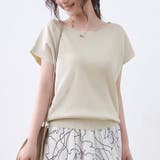 ベージュ | 夏新作 サマーニット レディース | Doux Belle 