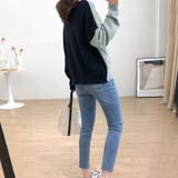 ニット セーター レディース 長袖 カーディガン ｖネック 切り替え 配色 | Doux Belle  | 詳細画像7 