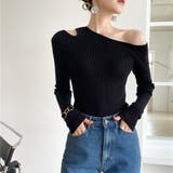 ブラック | ニット セーター ニットトップス | Doux Belle 