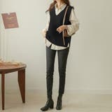 Vネックノースリーブニットベスト | Doux Belle  | 詳細画像12 