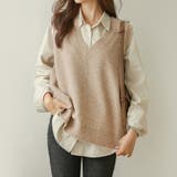 Vネックノースリーブニットベスト | Doux Belle  | 詳細画像19 